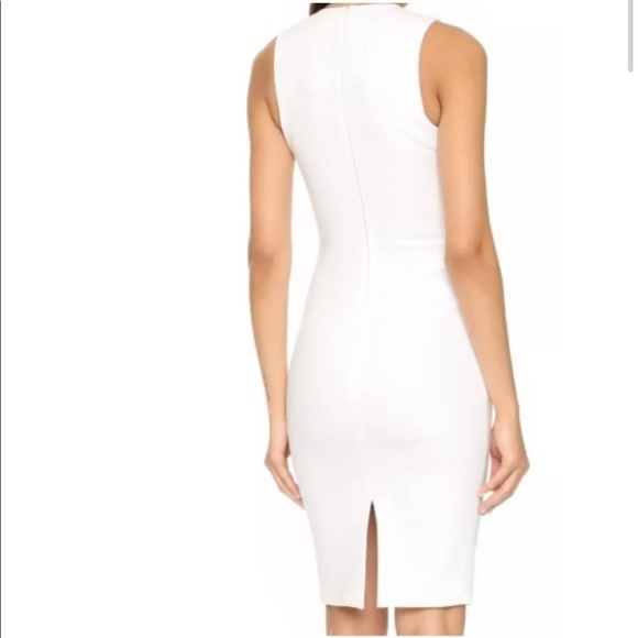 Elizabeth & James Dress Sapphire White Bodycon Sleeveless w/ Center Cut Out - Picture 2 of 13